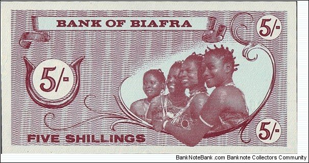 Banknote from Biafra year 0