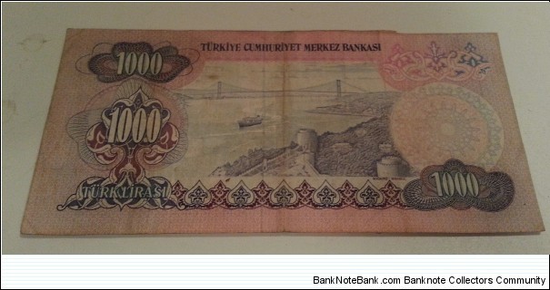 Banknote from Turkey year 1970