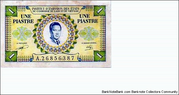 Indochine 1 Piastre Banknote