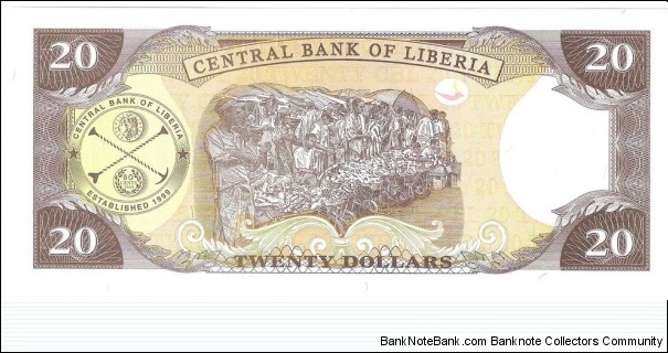 Banknote from Liberia year 2011