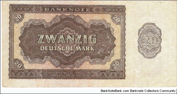 Banknote from Germany year 1948