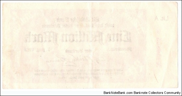 Banknote from Germany year 1923