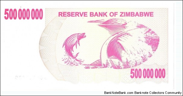 Banknote from Zimbabwe year 2008