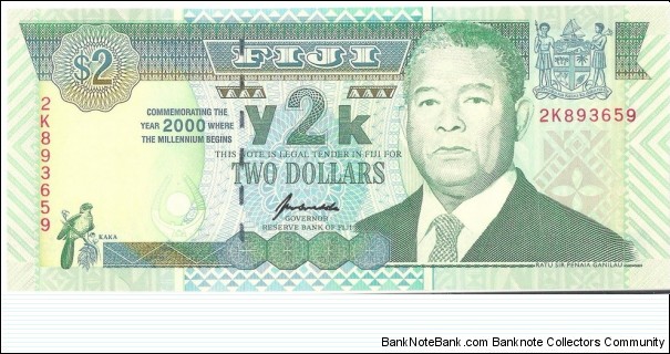 2 Dollars(commemorative issue of year 2000) Banknote