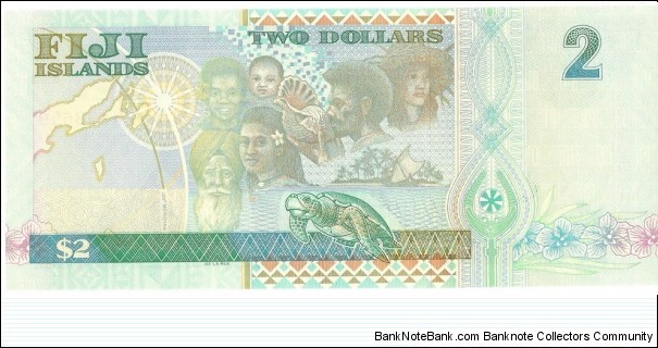 Banknote from Fiji year 2000