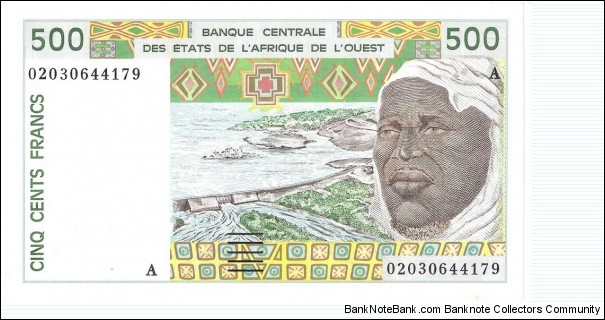 500 Francs(Ivory Coast 2002) Banknote