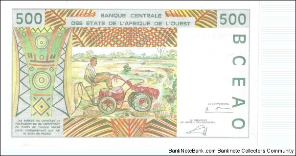 Banknote from West African States year 2002