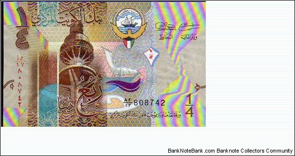 ¼ Dinar__
pk# New Banknote