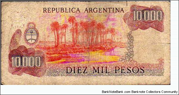 Banknote from Argentina year 1976