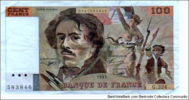 Banque de France - 100 Francs Banknote