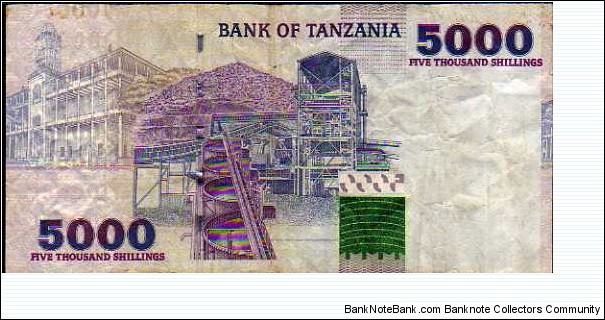 Banknote from Tanzania year 2003