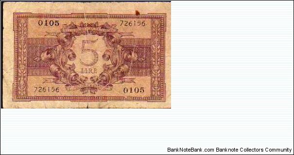 Banknote from Italy year 1944