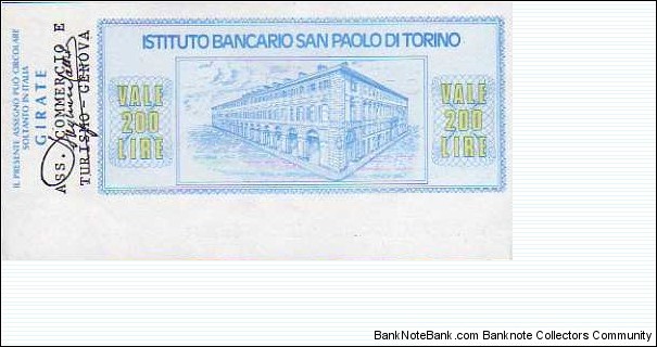 Banknote from Italy year 1976