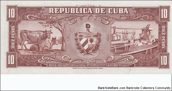 Banknote from Cuba year 1960