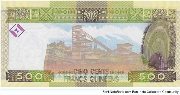 Banknote from Guinea year 2006