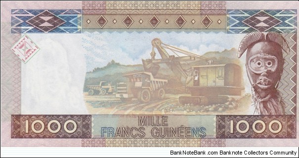 Banknote from Guinea year 2006