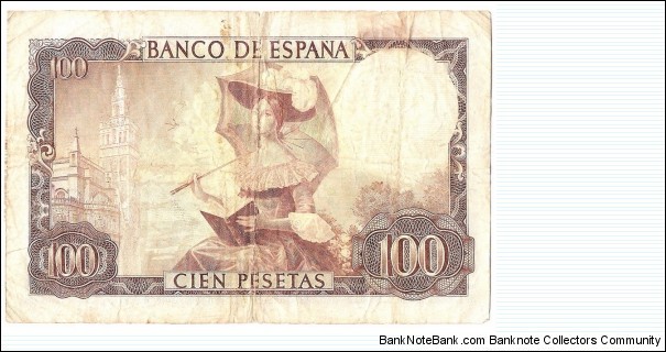 Banknote from Spain year 1965