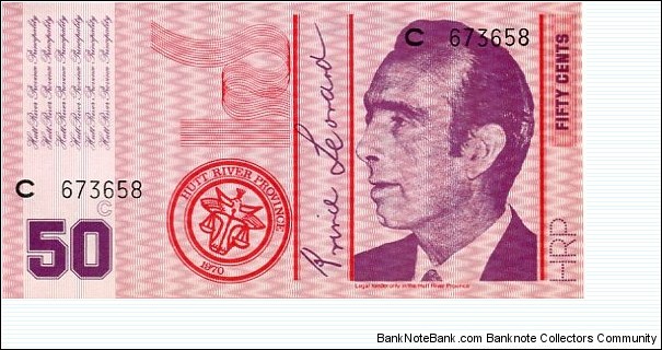 *HUTT RIVER*__
50 Cents__
pk# NL Banknote