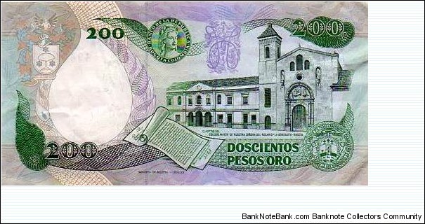 Banknote from Colombia year 1985