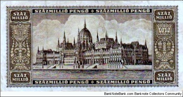 Banknote from Hungary year 1946