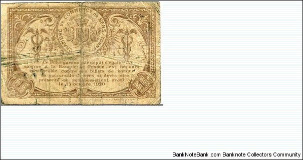 Banknote from France year 1916