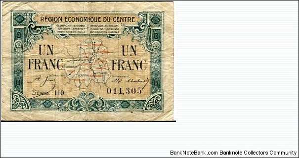 1.Franc__
pk# NL__
Region Economique du Centre Banknote