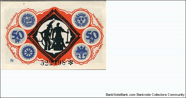 Banknote from Germany year 1921