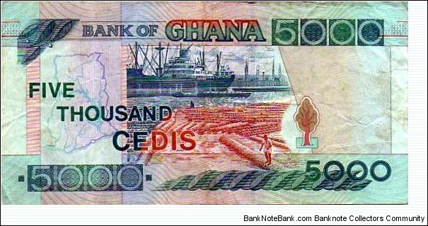 Banknote from Ghana year 2006