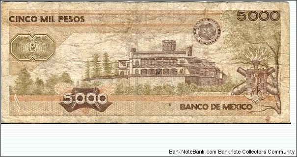 Banknote from Mexico year 1987