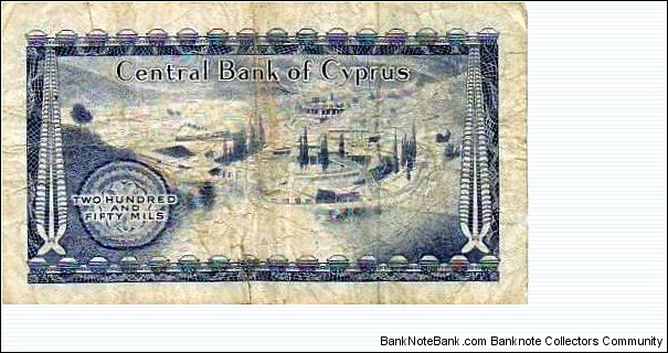 Banknote from Cyprus year 1979