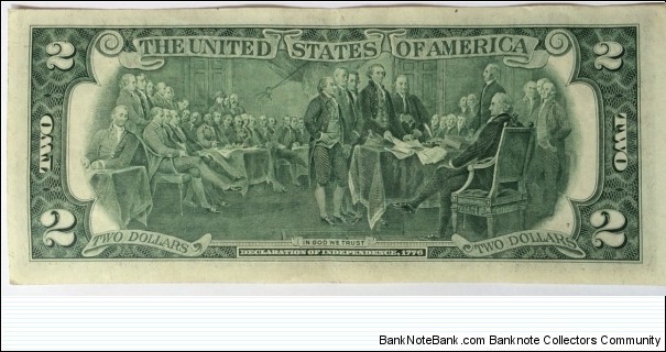 Banknote from USA year 1976