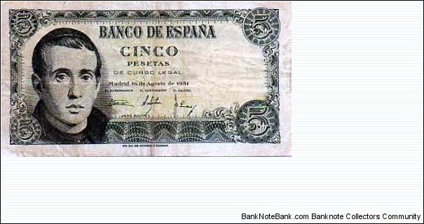 5 Pesetas Banknote