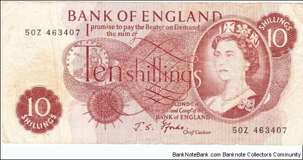 Nowadays this is 50p. Banknote