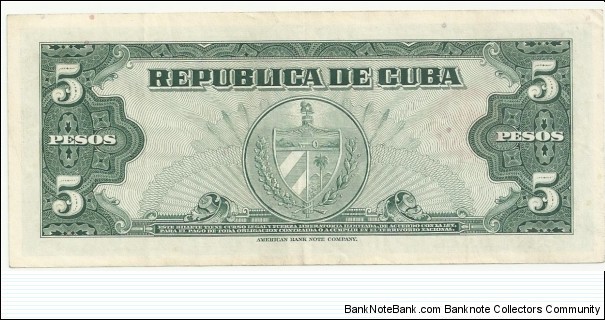 Banknote from Cuba year 1960