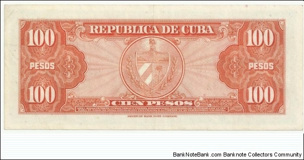 Banknote from Cuba year 1959