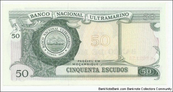 Banknote from Mozambique year 1970