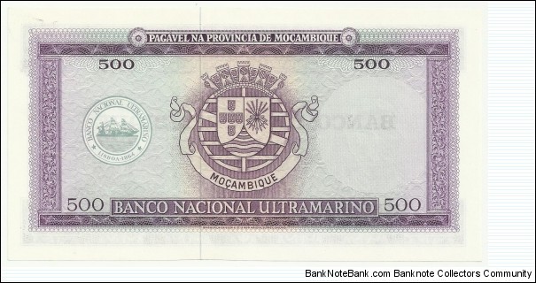 Banknote from Mozambique year 1967