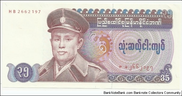 BurmaBN 35 Kyats 1986 Banknote