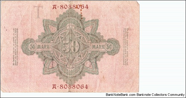 Banknote from Germany year 1910