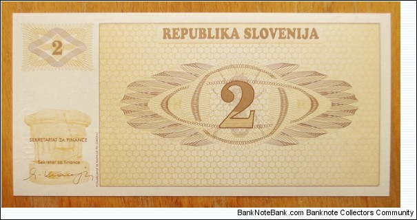 Banknote from Slovenia year 1990