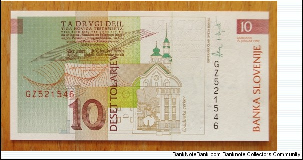 Banknote from Slovenia year 1992