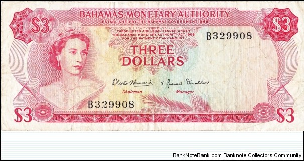 3 dollars Banknote