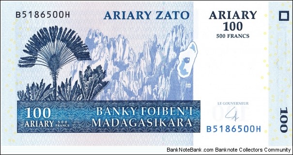 100 ariary Banknote