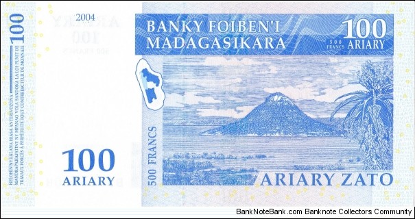 Banknote from Madagascar year 2004