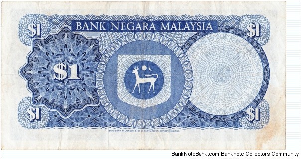 Banknote from Malaysia year 1986