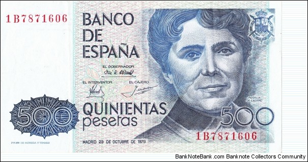 500 pesetas Banknote