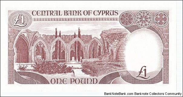 Banknote from Cyprus year 1987