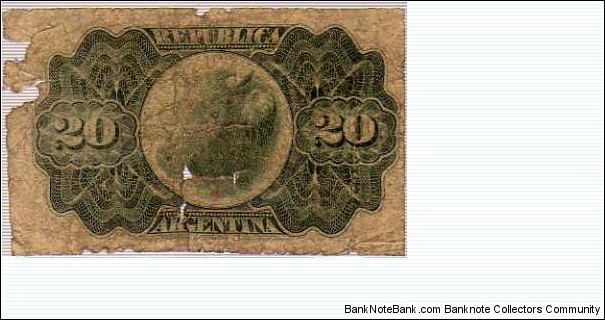 Banknote from Argentina year 1891