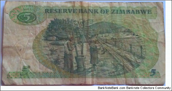 Banknote from Zimbabwe year 1983