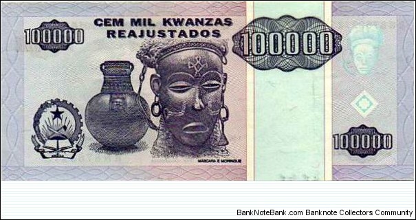 Banknote from Angola year 1995